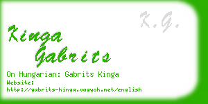 kinga gabrits business card